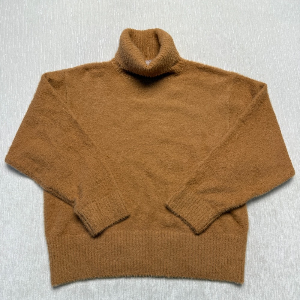 CALIA Journey SUPER SOFT Turtleneck Sweater Womens Small Brown Cozy Knit Autumn